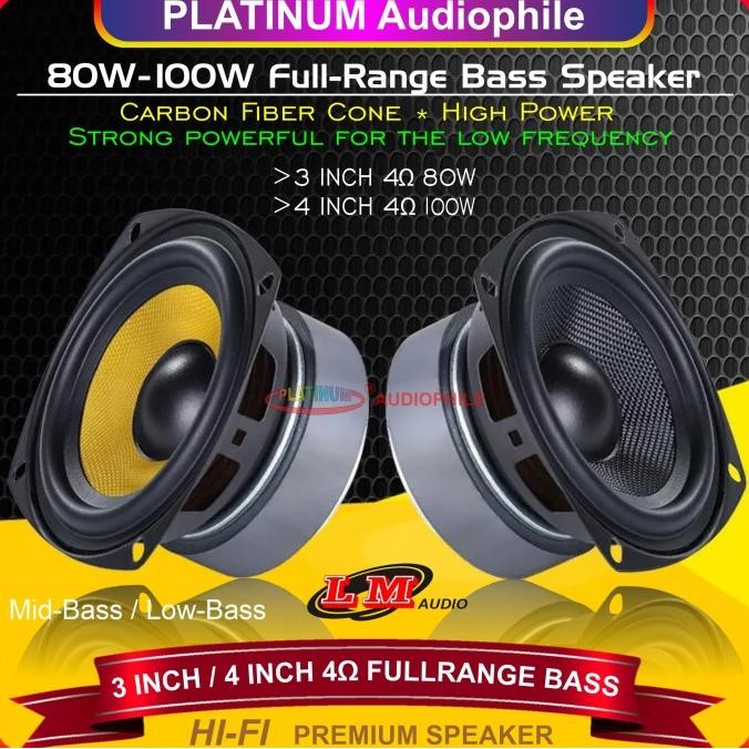 CO Speaker 3 Inch 4 Inch Fullrange Mid Bass Hifi Full range Mid Woofer