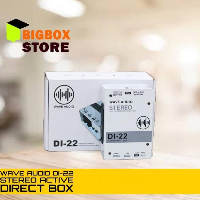 CO Wave Audio DI22 / DI 22 / DI-22 Aktif Stereo Direct Box - DI BOX