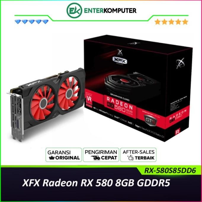 CO VGA XFX Radeon RX 580 8GB GDDR5 - RX-580S85DD6