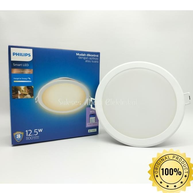 Lampu - Lampu Downlight Smart Wifi Led 12.5W Philips 12.5 Watt Tuneable Dimmer
