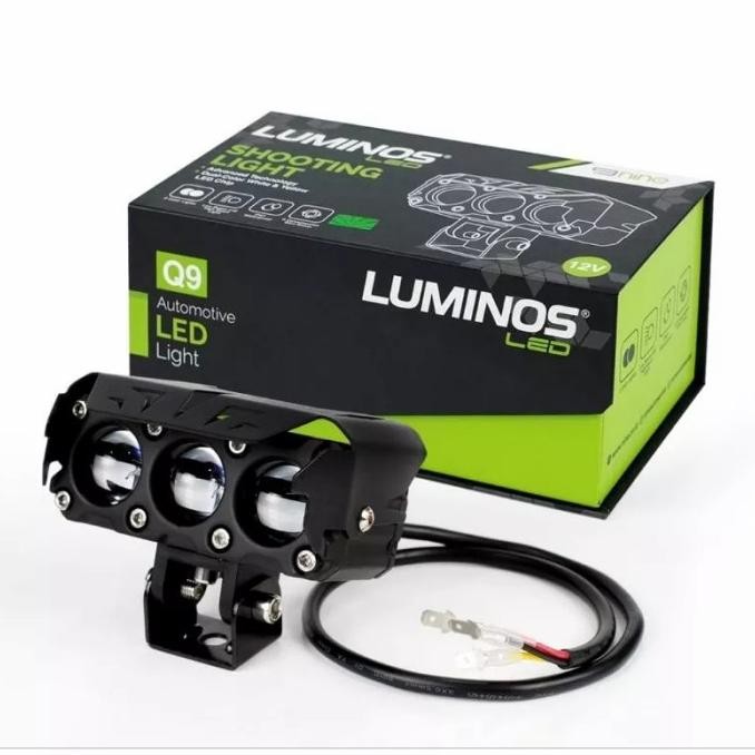 Lampu - Proji Mini Laser Lampu Tembak Sql 3 Mata Hi Low Q9 Luminos 9Nine