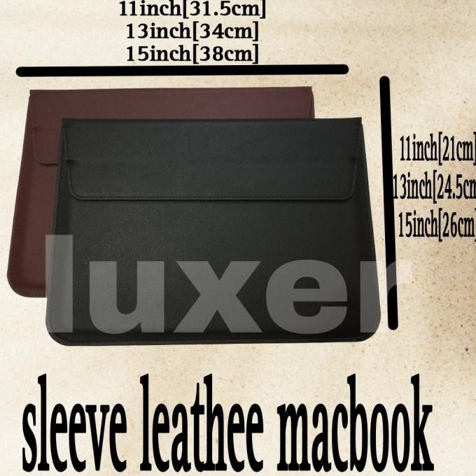 new tas macbook air 11 12 inch sleeve tas leather case kulit cover laptop