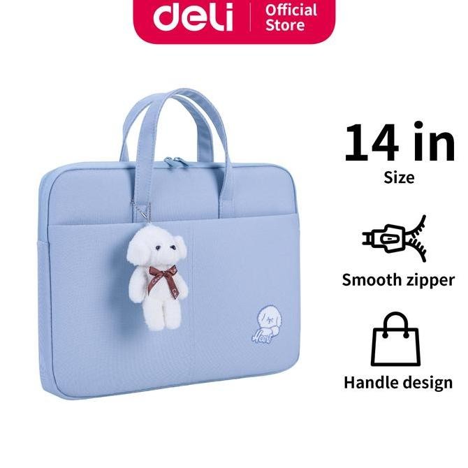 new [combo super hemat] deli tas laptop 14inch lucu, alas mouse