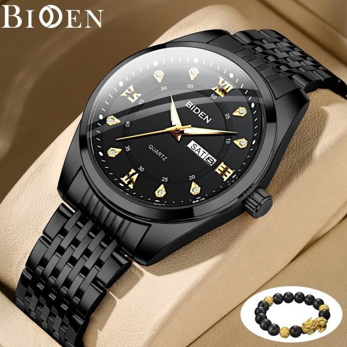 GARANSI BIDEN Jam Tangan Pria Anti Air Original Kalender Bisnis Anti Air