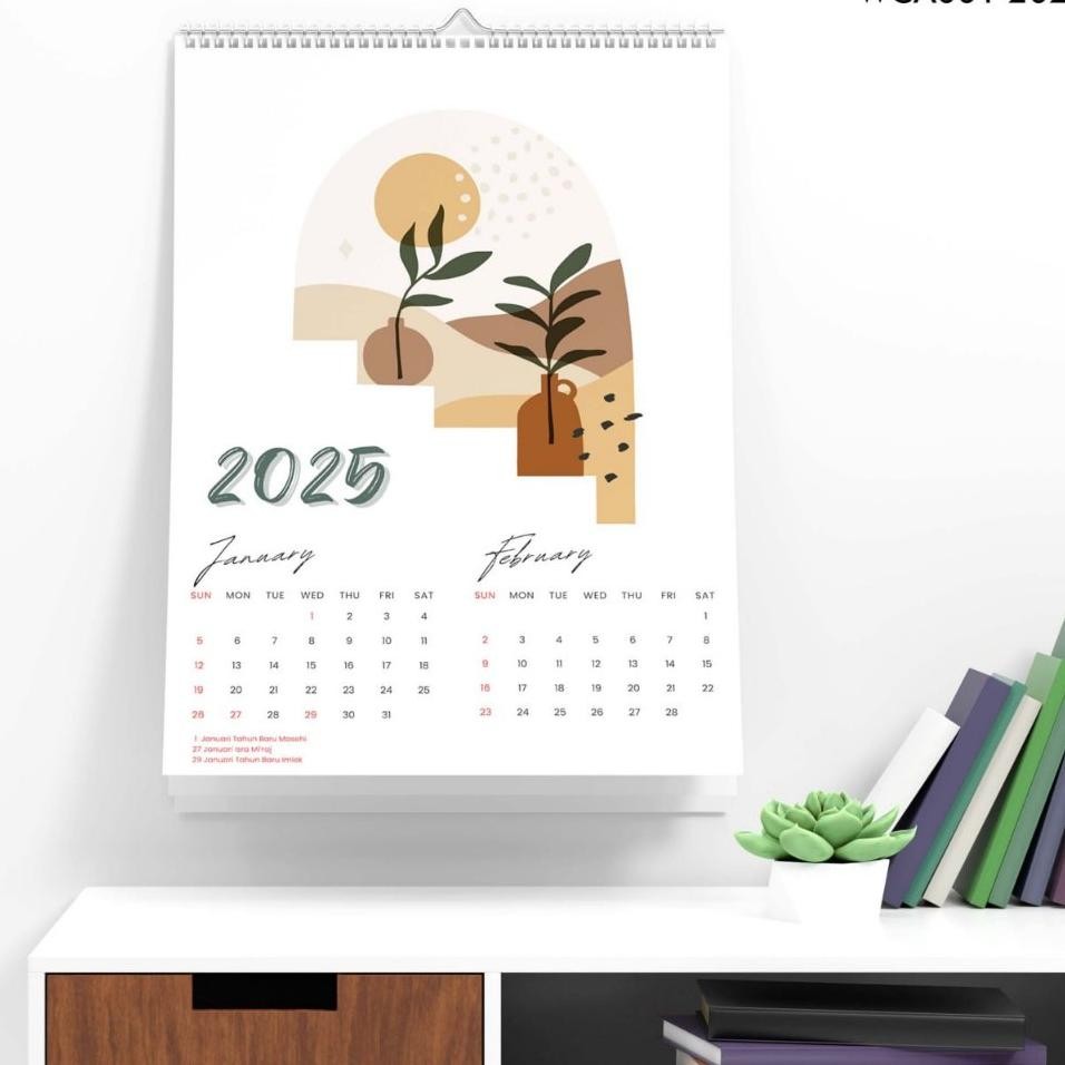 

Alender Dinding 2025 Alender Aethetic 2025 Diding Piral Uuran A3
