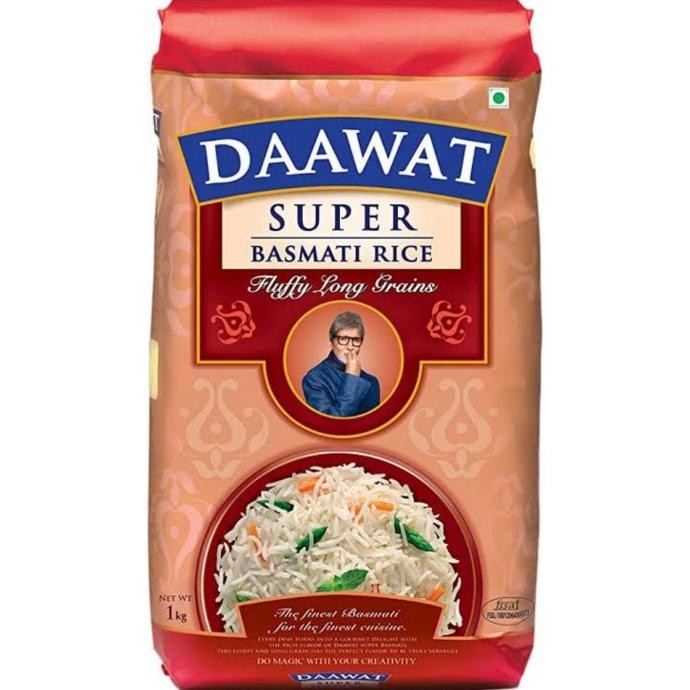 

+%+%+%] Basmati Rice Daawat Super Premium / Beras Basmaati India Fluffy 1Kg