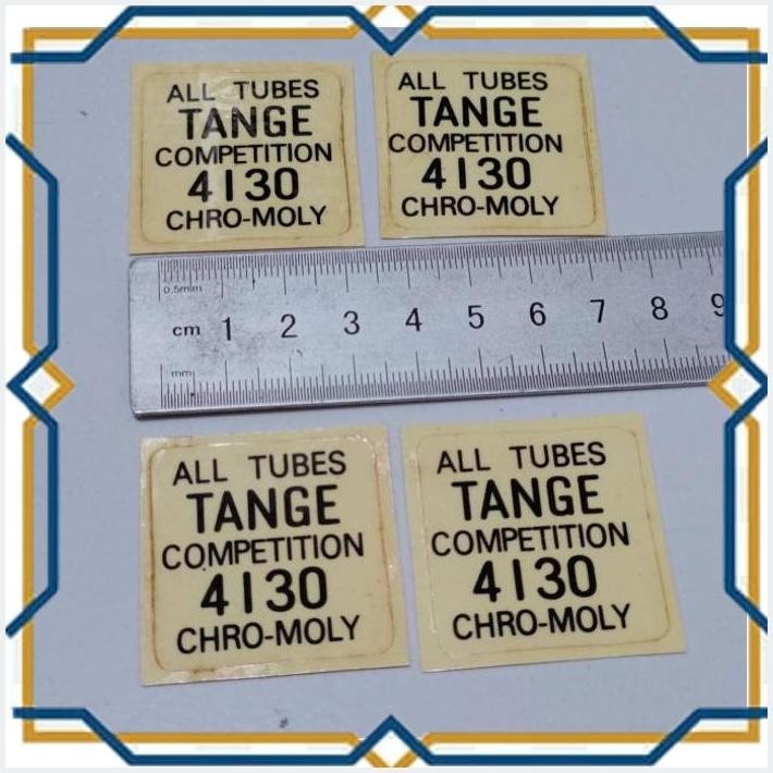 [RAC] STICKER DECAL KUWAHARA FRAME ALL TUBES TANGE CHROMOLY SEPEDA OSBMX NOS