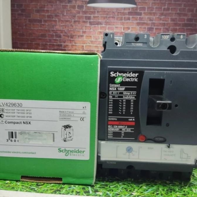 Promo MCCB Schneider NSX100F 3x100A LV429630 NSX 100 F 3P 100A Murah