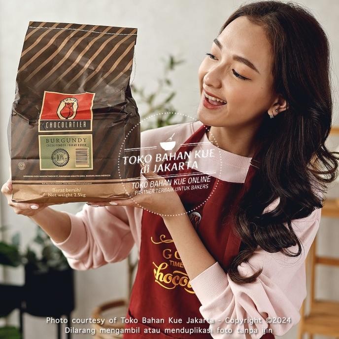 

TULIP BURGUNDY PURE DARK COCOA POWDER COKLAT BUBUK COKELAT 2,5KG/1SAK