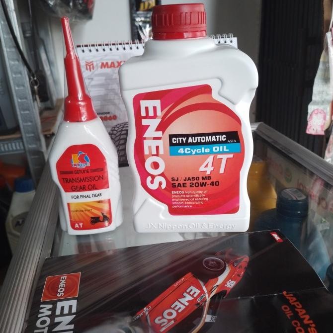 populer] oli motor matic eneos+oli gear asli original 100%