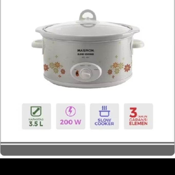 #####] MASPION SLOW COOKER 3,5 LITER GARANSI RESMI
