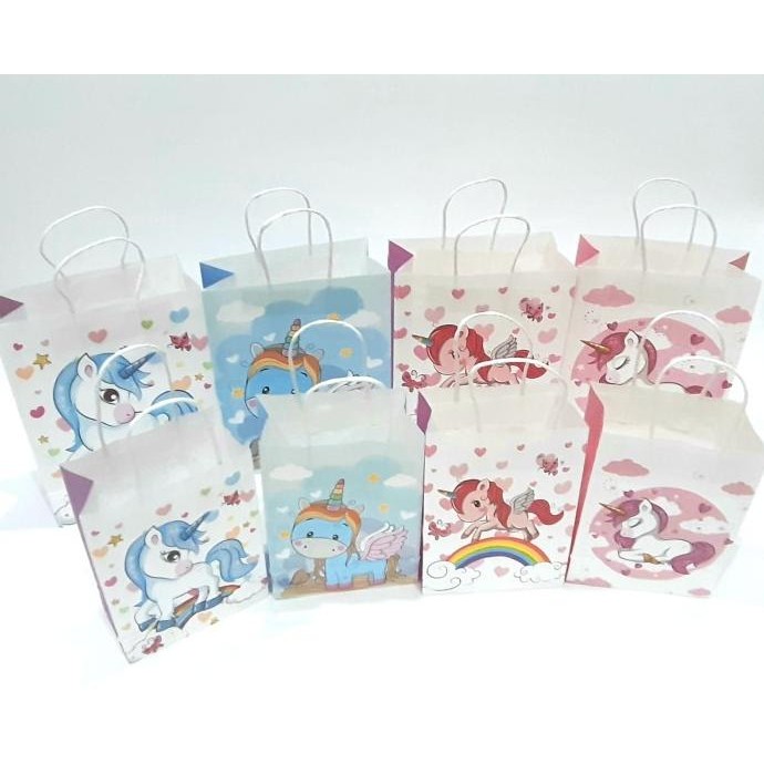 

Ready...Ready...Ready...] Paper Bag / Shopping Bag / Kantong belanja Unicorn Kuda Poni M 1pc