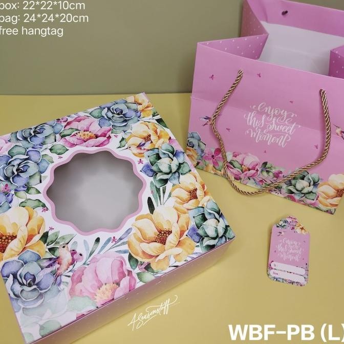 

CO WBF-PB(L) dus kemasan kue beserta paperbag (10pcs)