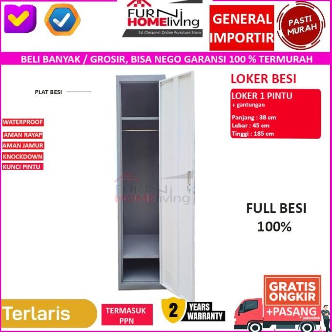 

Lemari Full Besi Loker Besi Locker Cabinet 1 Pintu Lk001