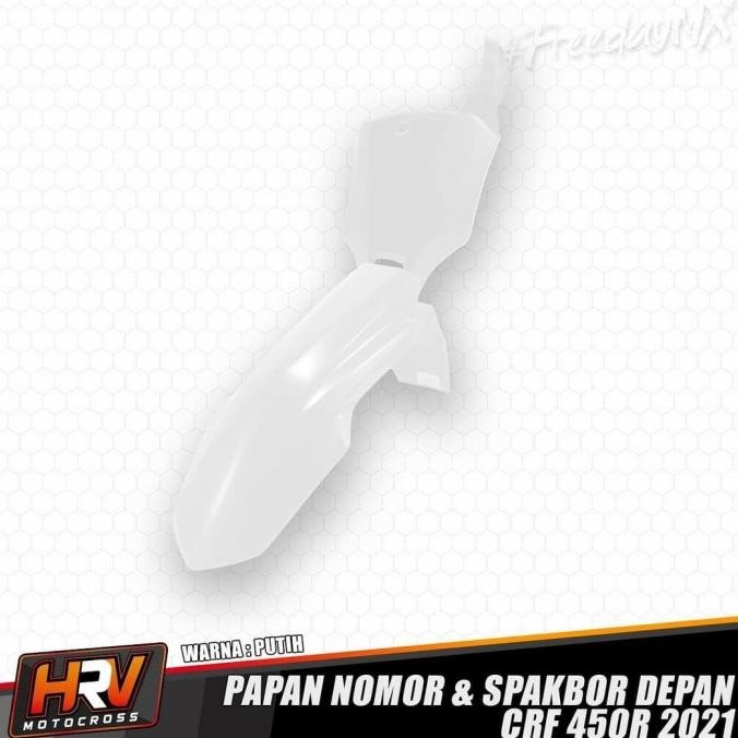 Spakbor Depan Dan Papan Nomor Crf 250 450 R 2021 Hrv Original Dan Terpercaya