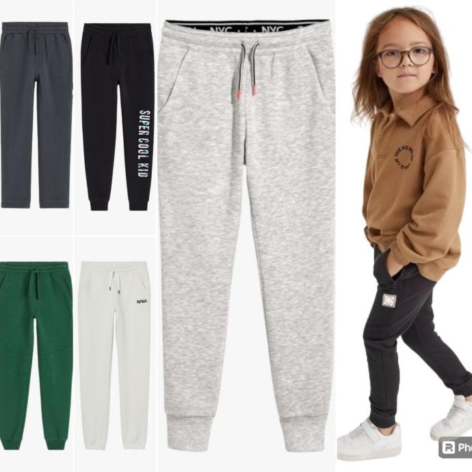 Grosir Phi104 Celana Jogger Anak Hm Unisex Laki Laki Perempuan | H*M Pants