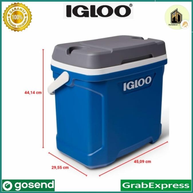 CO Igloo 28 Ltr Cooler Box Latitude 30qt - Biru / cooler box igloo 28 ltr