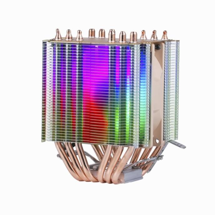 Xuanfeng Xf962 Cpu / Pc Cooler Rgb 90Mm Single Fan - 6 Heat Pipes Original Dan Terpercaya