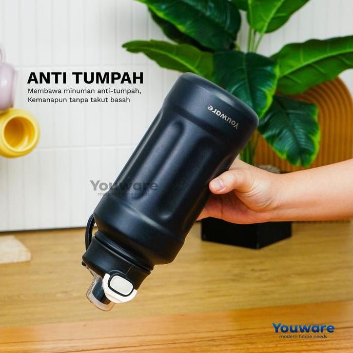 

Youware - Aero Stainless Tumblr 1000 (Ml) Hot And Cold Bpa Free / Botol Stainless Steel 304 Tahan Panas Dan Dingin Kapasitas 1 Liter Botol Air Minum Olahraga Sport Stainless Bottle Hot And Cold Resistant Botol Minum Estetik / Aesthetic Bot Original Dan