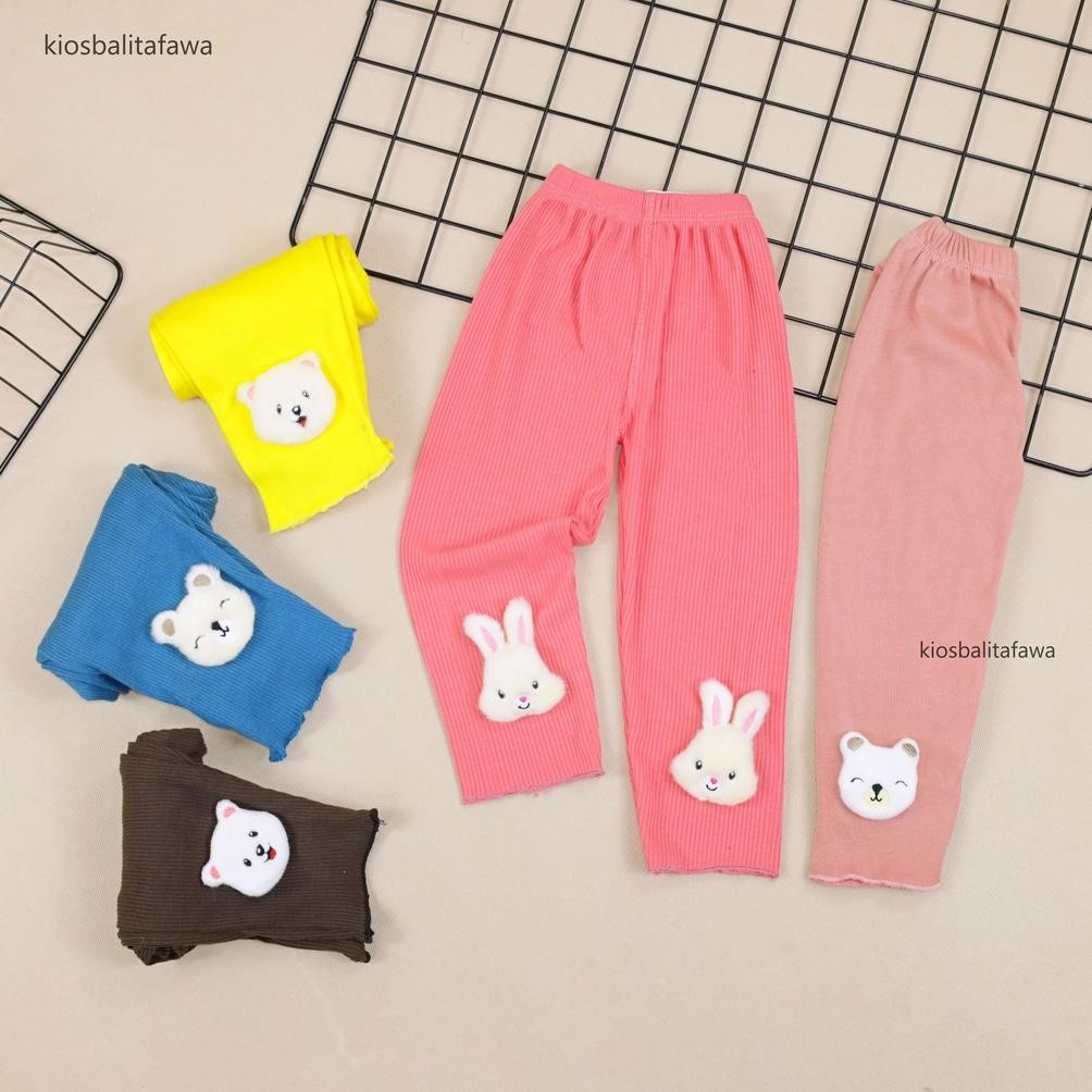 [Import] Legging Dahyun Uk Bayi 3-12 Bulan / Premium Cotton Rib Celana Panjang Anak Perempuan Bayi B