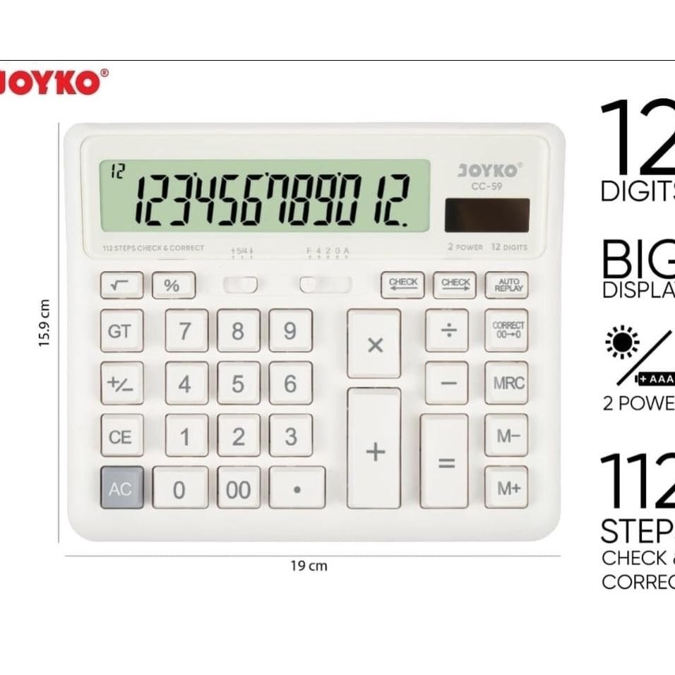 

Alulator Che Correct Joyo Cc59 Calculator Detop Cc59 Jumbo 12 Dit