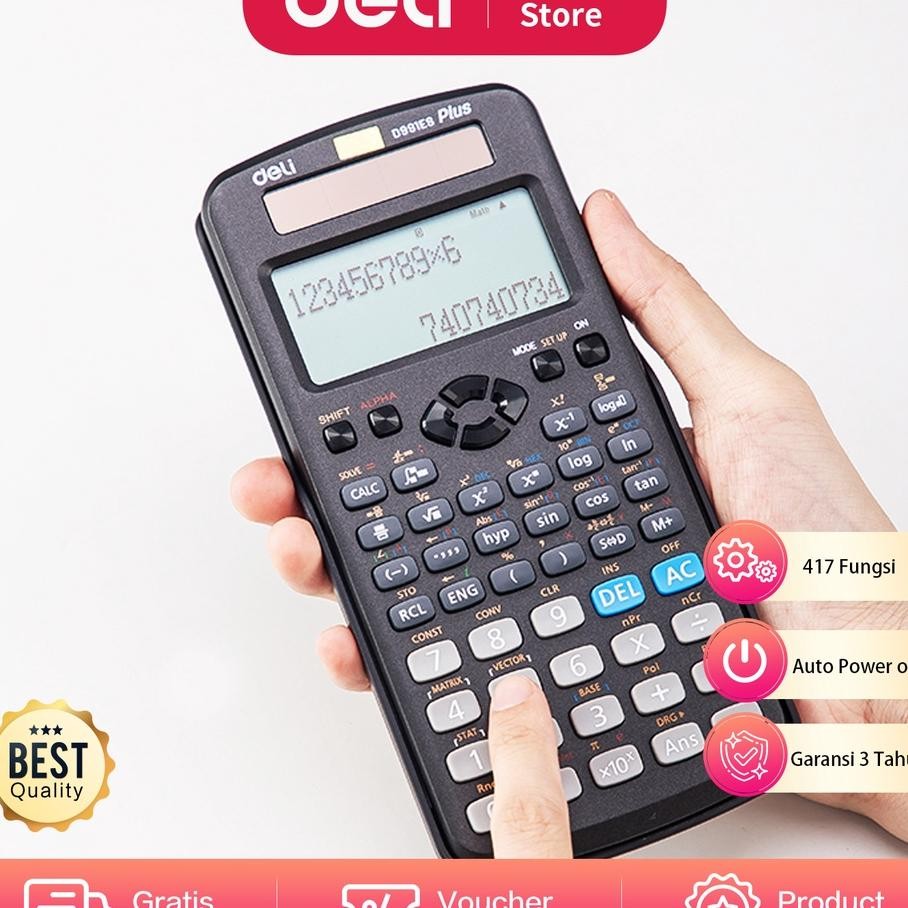 

Deli Alulator Aintifi Cientific Calculator 417 Function 170 80 20Mm G Ed991E