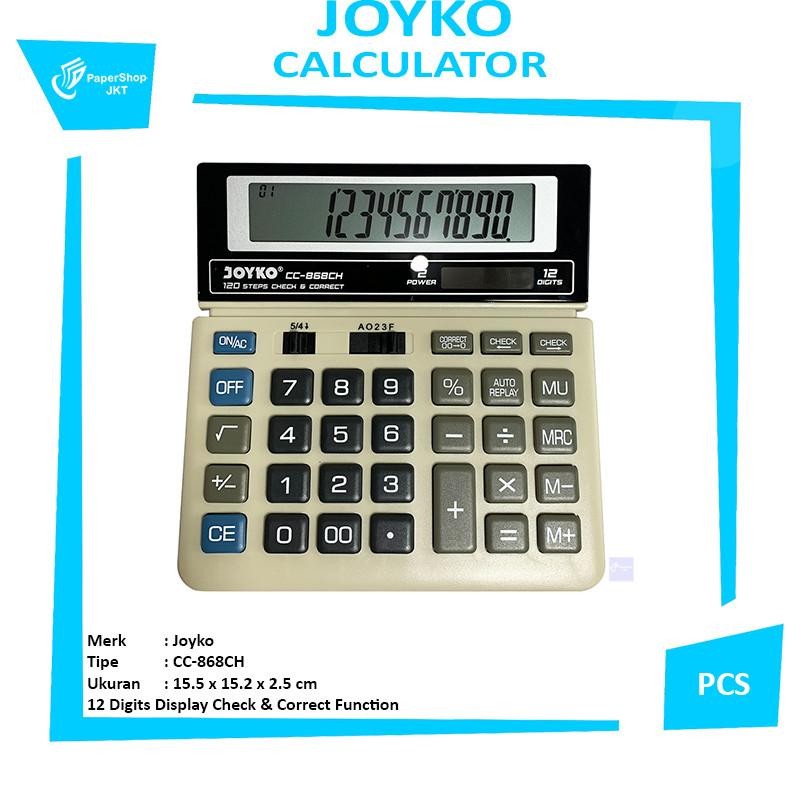 

Joyo Eletronic Calculator Cc868Ch Pc
