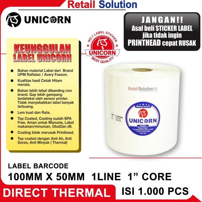 

MURAH Sticker Label Barcode Thermal 100x50 mm / 100 x 50 mm / 100x50mm
