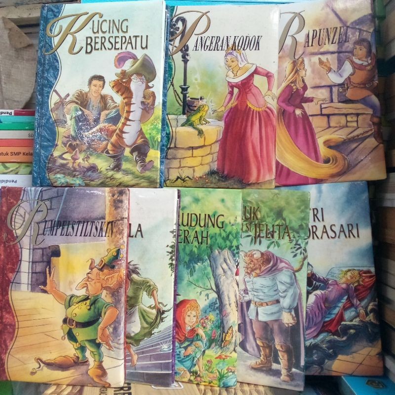 Putri Nendrasari, Si Buruk dan si Jelita, Si Kerudung Merah, Sinderela, Rumpelstiltskin, Kucing Bers