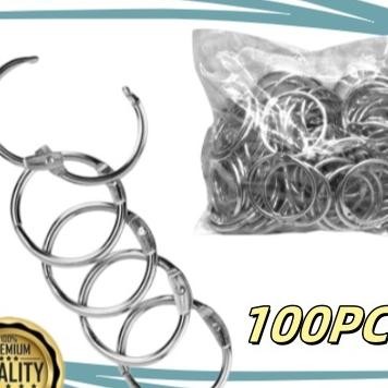 

100Pc Ring Binder Bua Tutup 2535Mm 1 Inci Dengan Ampel Buu Ring