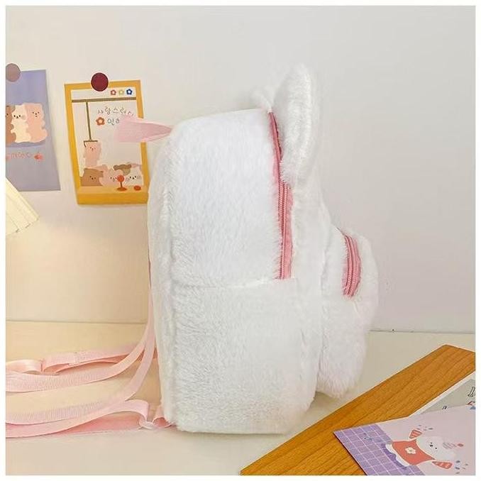 (COD) Tas Kucing TK Anak-anak Tas Ransel Boneka Kerah Bulu Karakter Tas Boneka Bagpack SUPERMALL88