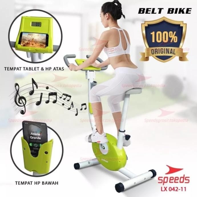 Sepeda Statis Excercise Belt Bike Sepeda Fitness Spinning Bike Speeds