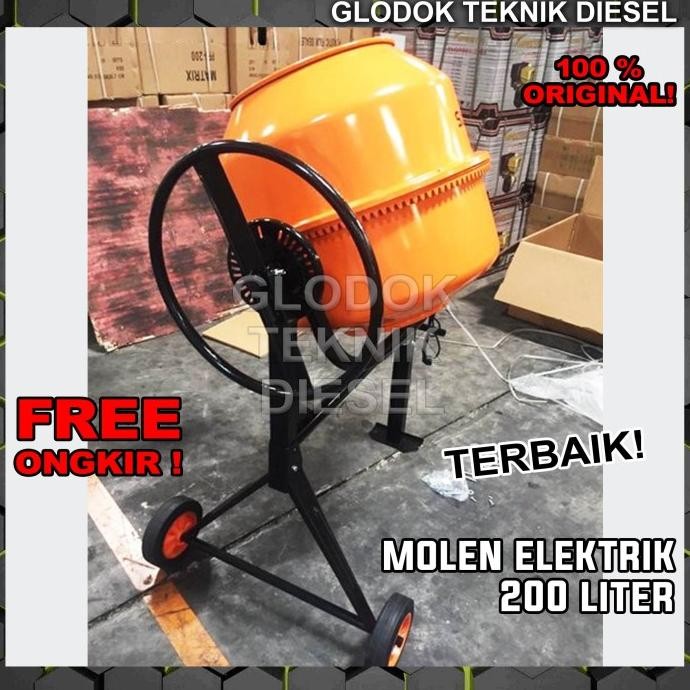 ALAT ADUK SEMEN MINI MOLEN MINI MIXER MINI 200L KAR