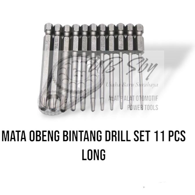 SALE Mata obeng bintang set T5 - T40 Lubang