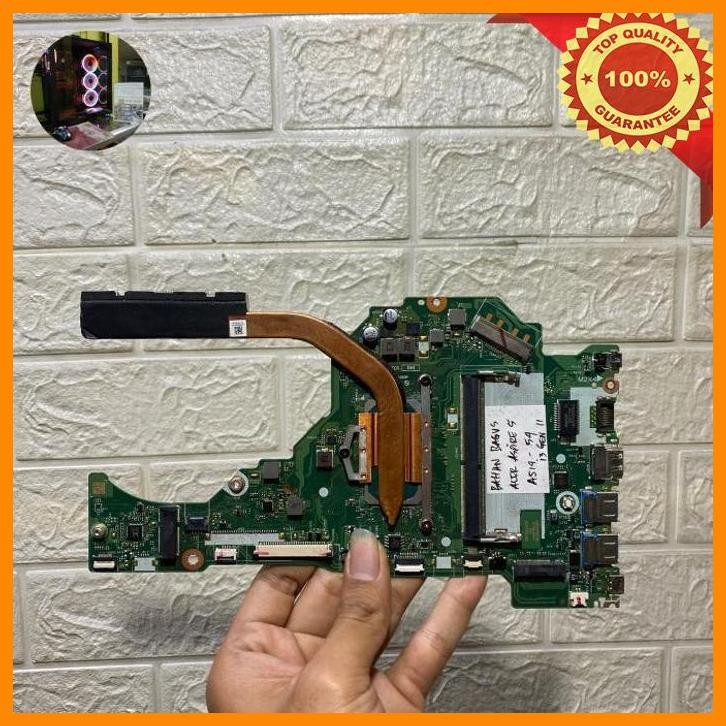 (TED) MOTHERBOARD MOBO MESIN MAINBOARD BAHAN KANIBALAN ACER ASPIRE 5 A514-54 I3 GEN 10 LENGKAP ORIGI