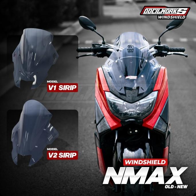 Visor Windshield Nmax Tdr Sirip Nmax Old New Original Dan Terpercaya