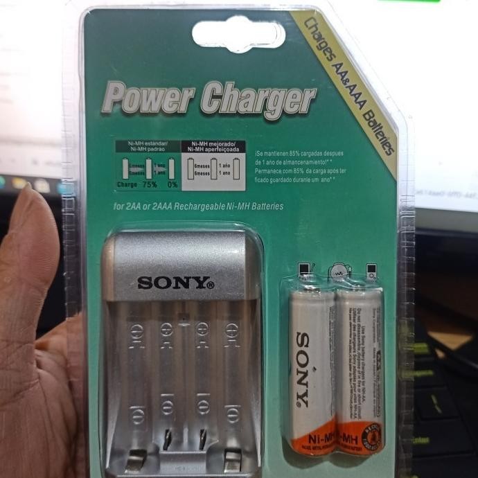 Promo Charger Baterai A2 / A3 Power Charger Sony Bonus 2 Pcs Baterai Aa
