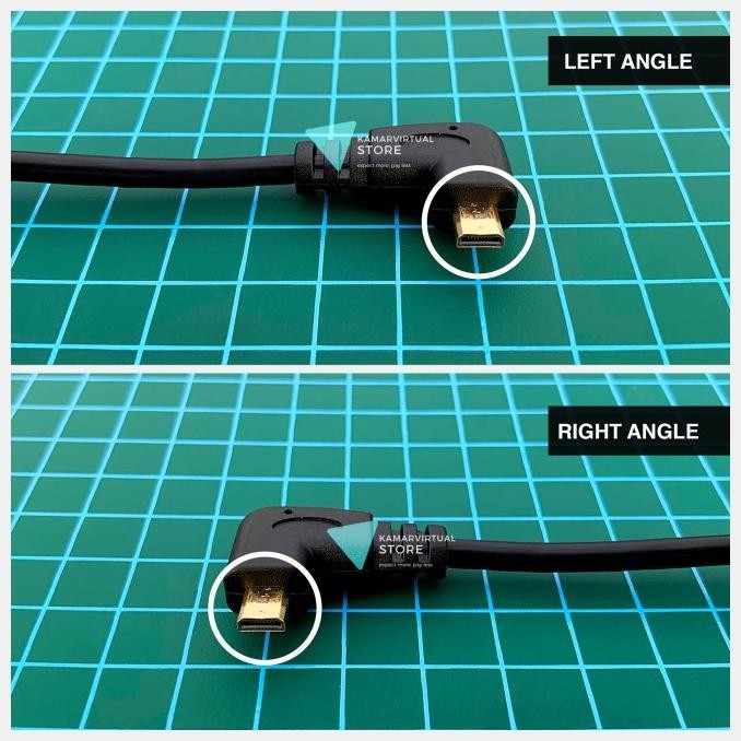 Sale Micro Hdmi To Hdmi Right / Left Angled 90 L Degree Up To 4K