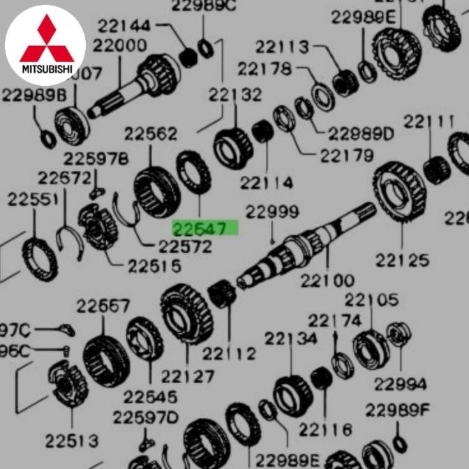 Ring Syncromis Sinkromis Gigi 3 Asli Original Mitsubishi Strada L200 2.5 K74 Cheap Price