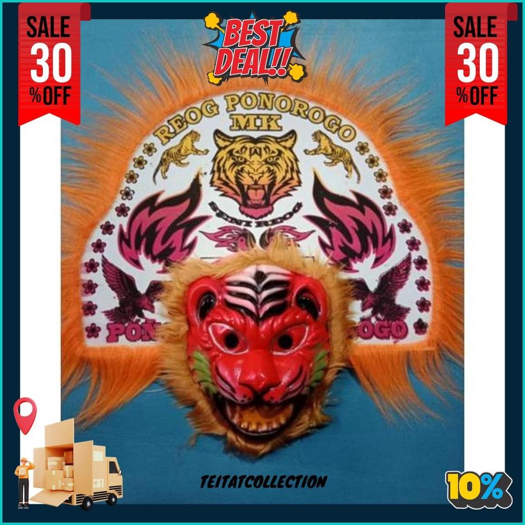 Reog Spon Full Set, Reog Spon, Celana, Kaos, Embong, Barongan, Jaranan Original Produk