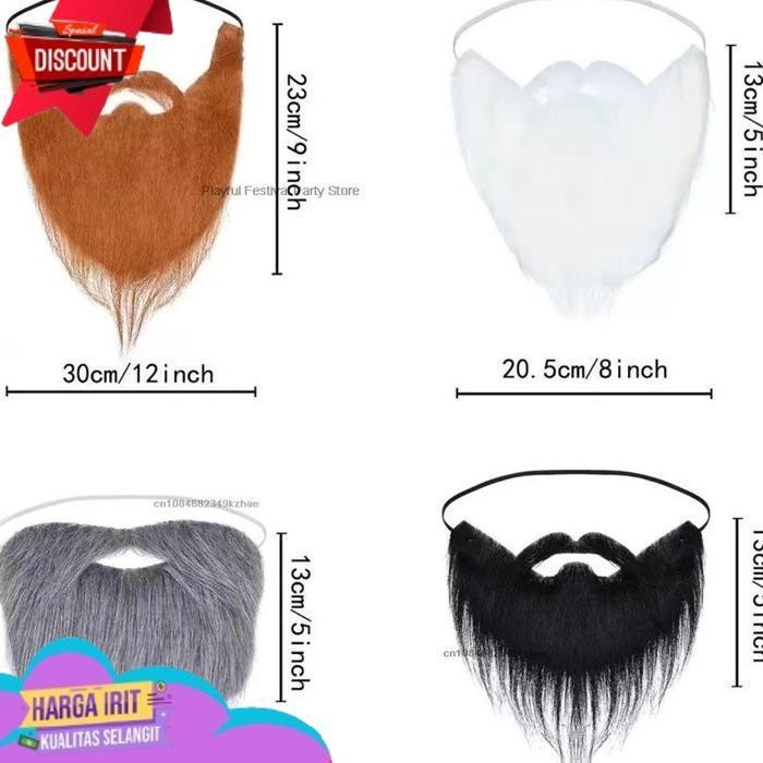 TRENDING HAIRCLIP JENGGOT PALSU /JENGGOT IMITASI PALSU /KUMIS PALSU JENGGOT /JENGGOT PALSU BREWOK BR