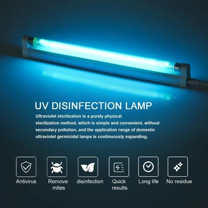 Lampu UV Sterilizer Desinfektan Udara Pembunuh Tungau Bacteria Virus