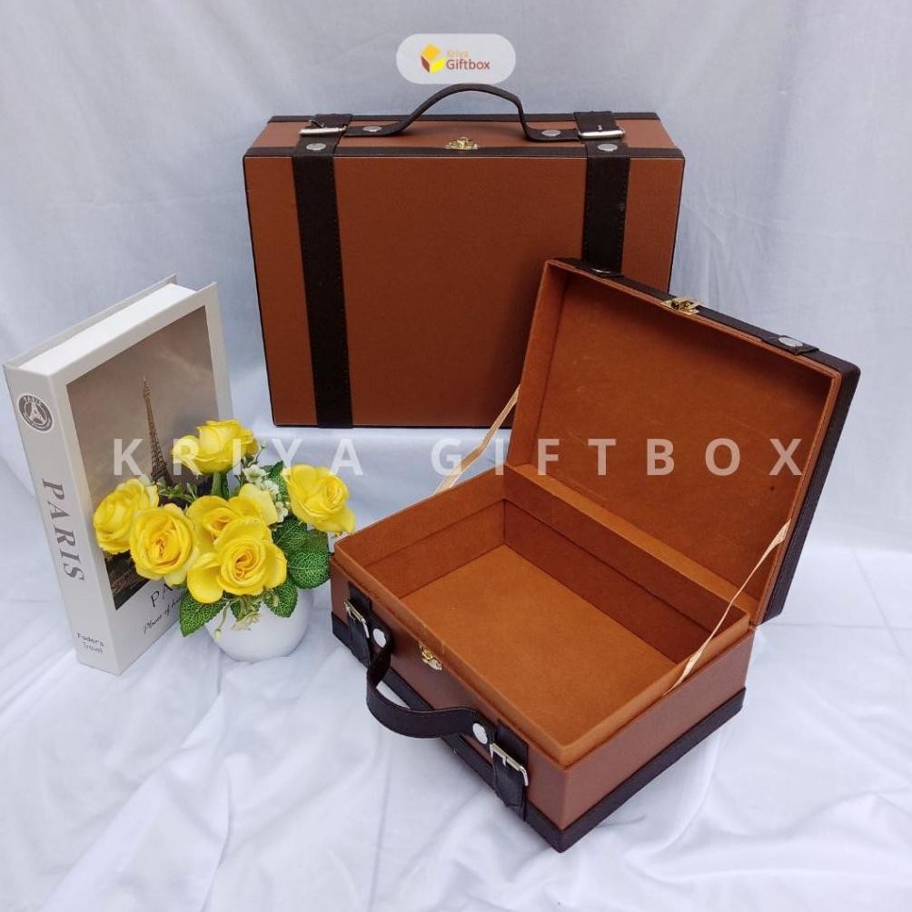 

PROMO Box Hamper Model Koper Kotak Bahan Kulit Sintetis Murah | Hardbox Custom Handmade VE29