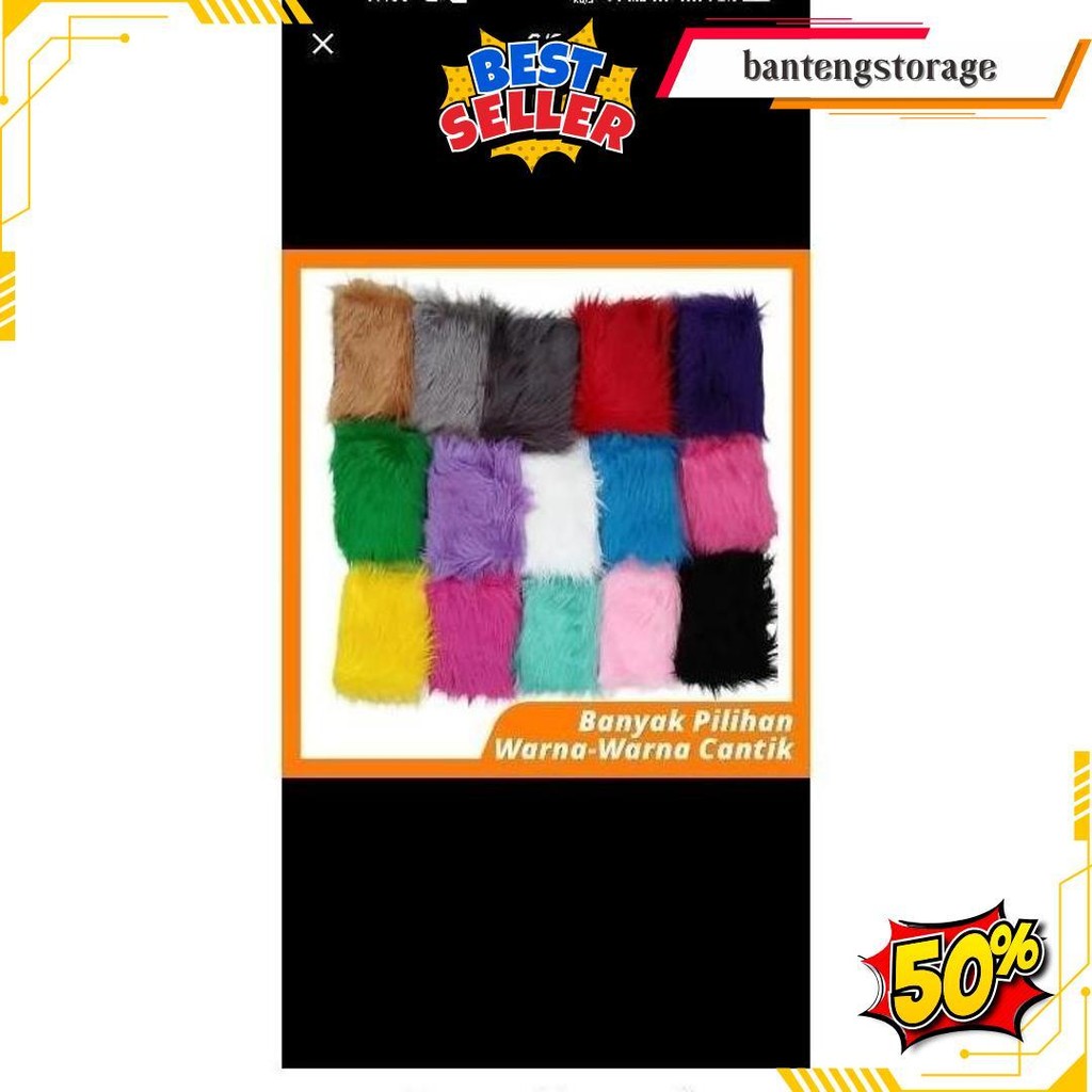 Bantengan - Bulu  Bantengan - Bulu Untuk Ganongan - Bulu Bahan Bantengan - Bulu Reog Gratis Ongkir C