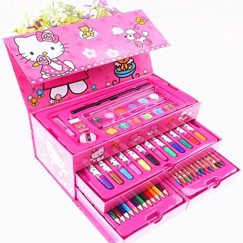 

Setelan Alat Seni Krayon Anak, Peralatan Seni Krayon Pensil Timbal Warna Krayon