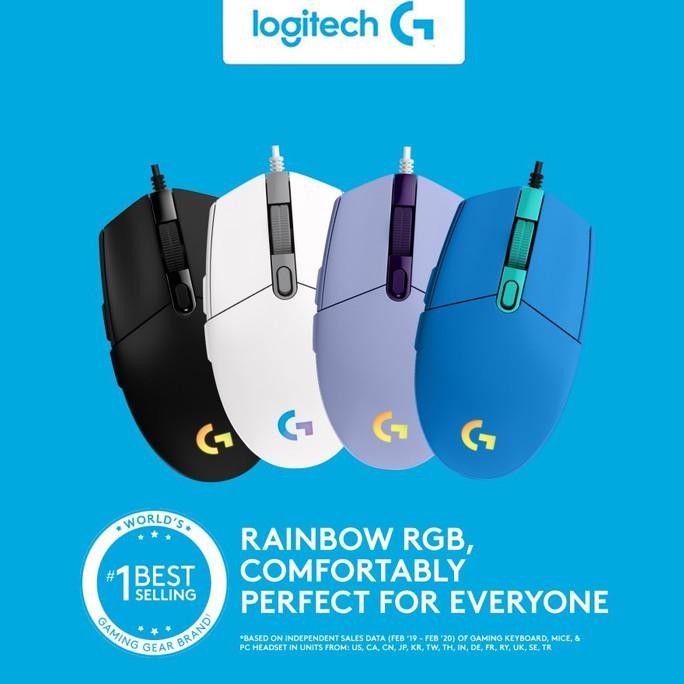 HARGA DISC - LOGITECH G203 LIGHTSYNC RGB PRODIGY MOUSE GAMING MACRO WIRED G 203