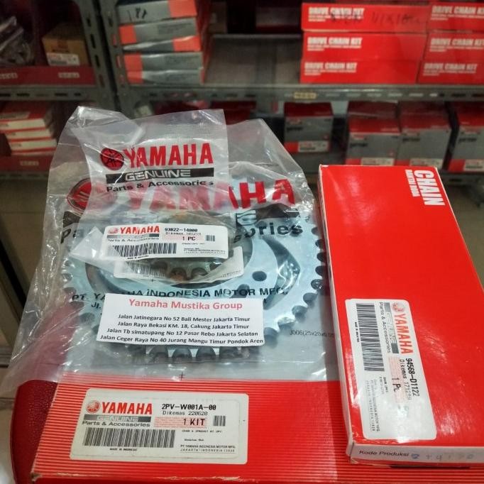 Murah Gear Set Jupiter Mx King / Rantai Set Jupiter Mx King Original Yamaha