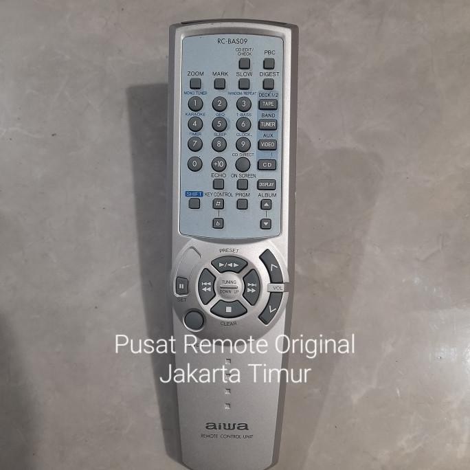 Terlaris REMOTE REMOT DVD COMPO AIWA RC-BAS09 ORIGINAL ASLI SALE