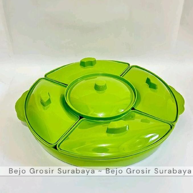 TERMURAH - Prasmanan Set Melamin Jumbo 45 cm Toples Camilan Tempat Prasmanan Sayur Lauk - DE 9000 Ki