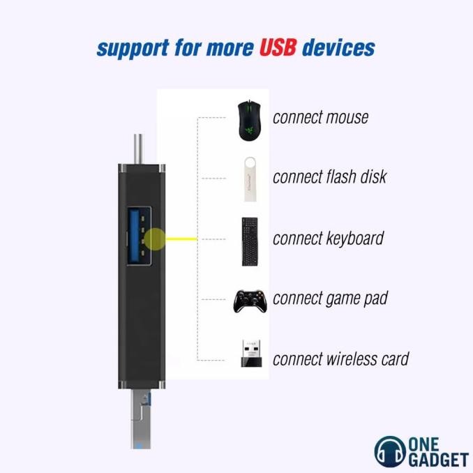 Promo Card Reader Otg 6In1 Micro Sd Flashdisk Sd Colokan Usb Micro & Type C